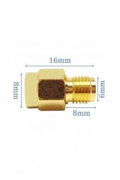 SMA Erkek to SMA Dişi Adaptör Soket  Altın Kaplama Soket 0-6GHz RF Wi-Fi Anten FPV Lora Helium PRS - 7