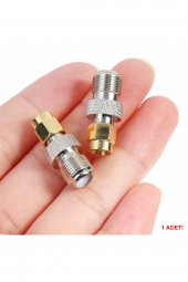 F Tip Dişi to SMA Erkek Adaptör Soket Konnektör  0-6GHz CCTV TV Radyo RF Wi-Fi Anten FPV Lora Helium - 7