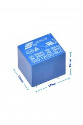 Songle 250V 10A SRD-12VDC-SL-C 12V DC Röle  5 Pin Pcb Montaj Tip 220V NO NC Güç Rölesi - 1