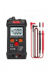 NJTY T1 Dijital Multimetre True RMS NCV 600V Mini Cep El Tipi Voltmetre AC DC Voltaj Direnç Buzzer - 1