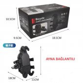 Ayna Bağlantılı Motosiklet Telefon Tutucu Profesyonel Titreşim Engelleyici - 2