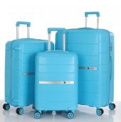 Kırılmaz Valiz Seti 3'lü Dört Tekerlekli Polipropilen - 3