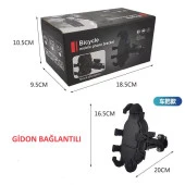 Gidon Bağlantılı Motosiklet Telefon Tutucu Profesyonel Titreşim Engelleyici thumbnail 2