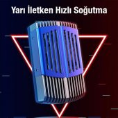 Coofbe RGB Işıklı Super Soğutucu Yarı İletken Telefon Soğutucu Telefon Radyatör Telefon Soğutma Fanı - 4