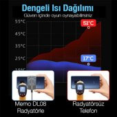 Coofbe RGB Işıklı Super Soğutucu Yarı İletken Telefon Soğutucu Telefon Radyatör Telefon Soğutma Fanı - 5