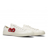 Converse Chuck Taylor All-Star 70 Ox Comme des Garcons PLAY White  Kısa Spor Ayakkabı 150207C.106 - 5