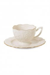 İpek Yaldızlı Bone Porselen Nescafe Çay Takımı ROSEN-200 62611 - 1