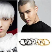 Küpe Kulak Dudak Burun Çelik Piercing Gri Kadın Erkek İthal 316 L Paslanmaz - 2