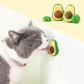 Petistera Yapışkanlı Avokado Catnip (Kedi Nanesi) Topu Kedi Oyuncağı - 5