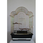 Petistera 3 Kapılı Çekmeceli Galvaniz Kuş Kafesi 67X42X32 cm - 2