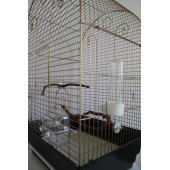 Petistera 3 Kapılı Çekmeceli Galvaniz Kuş Kafesi 67X42X32 cm - 3