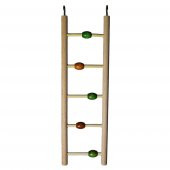 Petistera Boncuklu Ahşap Kuş Merdiveni 7x25 cm - 1