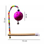 Petistera Zilli Toplu Ahşap Kuş Tüneği 13 cm - 2