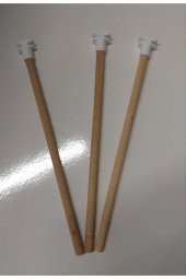 3 Adet Ahşap Tünek 25 cm - 1