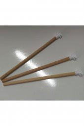 3 Adet Ahşap Tünek 25 cm - 2