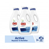 Omo Sıvı Deterjan Active Beyazlar ve Renkliler 1690 Ml x 3 Adet - 1