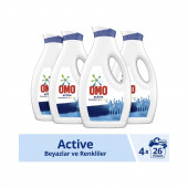 Omo Sıvı Deterjan Active Beyazlar ve Renkliler 1690 Ml x 4 Adet - 1