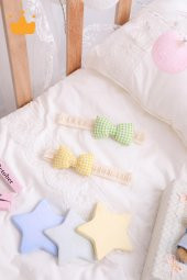Babyhola Kız Bebek 2li Saç Bandı Bandana Set Yeşil-Sarı 1704 - 2