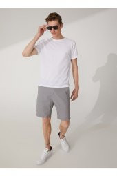 O Yaka Armürlü Beyaz Erkek T-shirt Ts1014000278 thumbnail 2