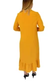 Kadın Sarı Elbise MNLS-09 thumbnail 5