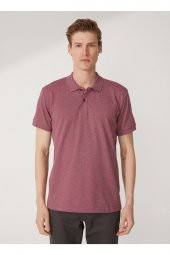 Polo Yaka Armürlü Koyu Bordo Erkek T-shirt Ts1014000271 - 3