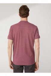 Polo Yaka Armürlü Koyu Bordo Erkek T-shirt Ts1014000271 - 4