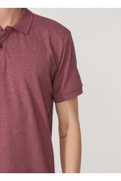 Polo Yaka Armürlü Koyu Bordo Erkek T-shirt Ts1014000271 - 5