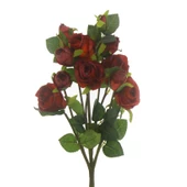 1 Demet 50cm Yapay Çiçek 5 Dallı Gül - 12