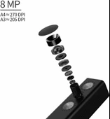 CZUR Shine 800-A3-Pro Profesyonel Yüksekliği Ayarlanabilir USB Kamera - 3