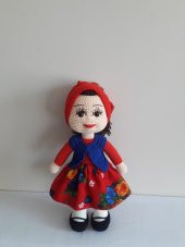 Köylü Güzeli Bebek Amigurumi Organik Oyuncak - 1