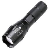 POWERMASTER PM-14623 ŞARJLI ZOOMLU FLASH ÖZELLİKLİ 4 MOD POWER LEDLİ METAL EL FENERİ - 1