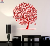 Dekorasyon Duvar Sticker Güzellik Salonu Ağacı Spa Sağlıklı Yaşam Tarzı Çıkartmaları Eşsiz Hediyelik - 1