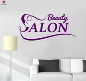 Dekorasyon Duvar Sticker Güzellik Salonu Logosu Kadın Spa Çıkartmaları Eşsiz Hediyelik - 1