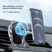 Winex Q9 15W Sensörlü Araç İçi Kablosuz Hızlı Şarj Aleti ve Telefon Tutucu - 4