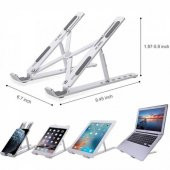 Polham Taşınabilir Katlanılabilir Bilgisayar Standı Laptop Standı Tablet Tutucu İpad Tutucu Stand - 3