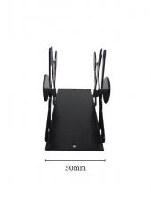 Dekoratif Metal Siyah Peçetelik Kaşık Çatal Bıçak Desenli Peçetelik - 3