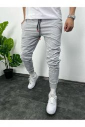 NO 601  Yazlık İnce İthal Kumaş  23 Baskılı  Jogger Eşofman Altı , Ribana Paça, Orta Bel Comfort Kumaş - 2