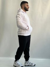 NO 601  UNİSEX DESENSİZ 2 İPLİK ŞARDONLU KAPŞONLU SWEAT - 2
