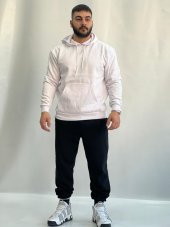 NO 601  UNİSEX DESENSİZ 2 İPLİK ŞARDONLU KAPŞONLU SWEAT - 3