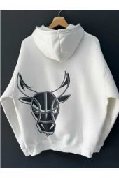 NO 601  UNİSEX BASKILI KAPŞONLU SWEAT - 1