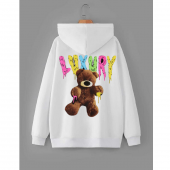 NO 601  kapşonlu baskılı unisex sweat - 2