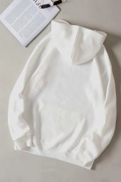 NO 601  yazılı oversize unisex kapşonlu sweat - 3