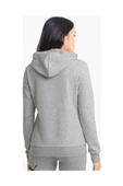 Puma ESS Logo Hoodie Kadın Sweatshirt Gri XS-XL - 2