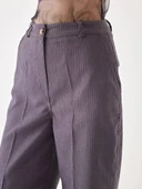 Kadife Antrasit Kısa Paça Pantolon thumbnail 3