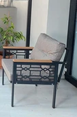 adımshops Adımshos tekli Lazer Balkon-Bahçe-Ofis-Kafe Çay Seti Koltuk Oturma Takımı-Oturma Grubu thumbnail 2