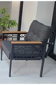 adımshops Adımshos tekli Lazer Balkon-Bahçe-Ofis-Kafe Çay Seti Koltuk Oturma Takımı-Oturma Grubu - 2