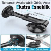 Coofbe Teleskopik Magsafe İphone 14 14 Pro Max Araç Tutucu Torpido Üzeri Araç Tutucu Ön Cam Araç Tutucu Vakumlu - 5