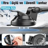Coofbe Teleskopik Magsafe İphone 14 14 Pro Max Araç Tutucu Torpido Üzeri Araç Tutucu Ön Cam Araç Tutucu Vakumlu - 6