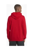 Puma ESS Big Logo Hoodie Erkek Sweatshirt Kırmızı S-XL - 4