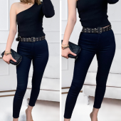 Gabardin Kumaş Yüksek Bel Pantolon - 3